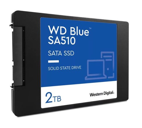 Твердотельный накопитель Western Digital SSD BLUE SA510 2Tb SATA 2,5”/7мм 3D NAND WDS200T3B0A, 1 year