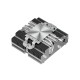 Кулер для процессора/ CPU Cooler PCCooler S815I Low profile (125W, 4pin PWM, 37mm, Al/Cu, 4x6mm, 1x75mm, 51.42 CFM, 39dBA, 2000~4000 RPM, S: LGA115X/20XX/1200/1700/1851 AMD3/AMD4, silver)