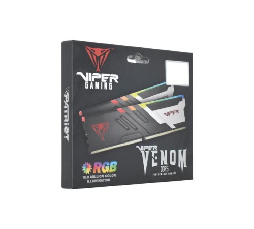Оперативная память Patriot Viper VENOM DDR5 DIMM 32GB 7400MHz KIT 2*16GB CL36 36-44-44-110 1.1V RGB