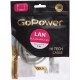 Патч-корд/ Патч-корд GoPower RJ-45 (m)-RJ-45 (m) 1.0м кат.5е ПВХ 26AWG серый в пакете (1/100)