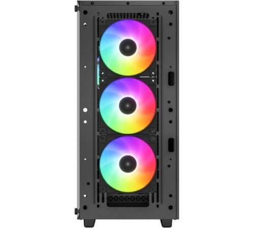 корпус Deepcool CC560 ARGB V2 без БП, боковое окно (закаленное стекло), 3x120мм ARGB LED вентилятор спереди и 1x120мм ARGB LED вентилятор сзади, черный, ATX (R-CC560-BKTAA4-G-2)