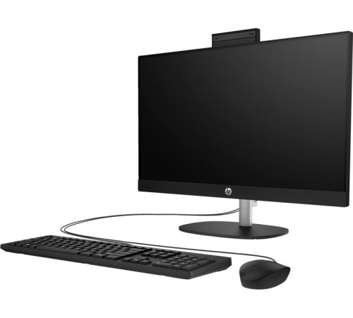 Моноблок/ HP All-in-One 24-cr1007nh   23.8"(1920x1080 IPS)/Touch/Intel Core Ultra 5 125H(1.4Ghz)/16384Mb/512PCISSDGb/noDVD/Int:Intel Iris X/Cam/WiFi/war 1y/Jack Black/DOS + Eng kbd,  mouse