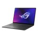Ноутбук/ ASUS ROG Zephyrus G16 GU603VV-N4112 16"(2560x1600 (матовый, 240Hz) IPS)/Intel Core i7 13620H(2.4Ghz)/16384Mb/1024PCISSDGb/noDVD/Ext:nVidia GeForce RTX4060(8192Mb)/Cam/BT/WiFi/90WHr/war 1y/2kg/Eclipse Gray/DOS