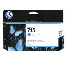 Картридж/ HP 745 130-ml Cyan Ink Cartridge