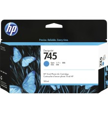 Картридж/ HP 745 130-ml Cyan Ink Cartridge
