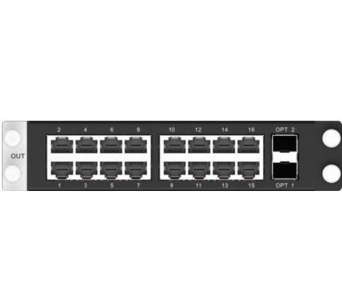 Выходная карта H_16xRJ45+2xFiber sending card