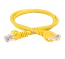 Коммутационный шнур (патч-корд), кат.5Е UTP, LSZH, 5м, желтый