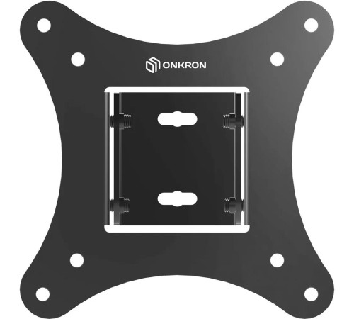 Кронштейн ONKRON/ 10-32" макс. 100*100, наклон -5"+15", поворот 0", вылет от стены 30-43мм, вес до 20кг, черный