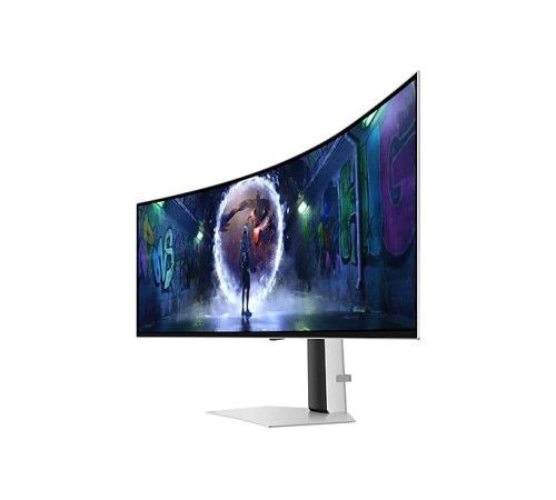 Монитор Samsung 49" Odyssey OLED G9 G93SD S49DG932SI Curved (OLED 32:9 5120x1440x240Hz 0,03ms 250cd 1:1 178/178 1,07  DP;HDMI; Micro HDMI; USB3.2 Gen1 x2 (USB-C); HAS Tilt VESA Silver