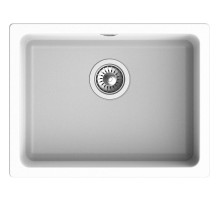 Кухонная мойка RIVELATO RIVELATO Мойка BERKANA 50 1-чаш 560*430, монтаж: универсальный, материал: кварц, цвет: иней