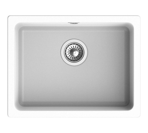 Кухонная мойка RIVELATO RIVELATO Мойка BERKANA 50 1-чаш 560*430, монтаж: универсальный, материал: кварц, цвет: иней Кухонная мойка RIVELATO RIVELATO Мойка BERKANA 50 1-чаш 560*430, монтаж: универсальный, материал: кварц, цвет: иней