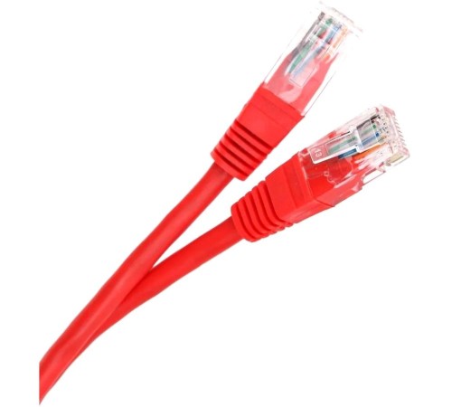 Патчкорд/ Патчкорд литой "Telecom" UTP кат.5е 3,0м красный