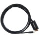 Кабель-адаптер/ Кабель-адаптер USB3.1 Type-Cm --> HDMI A(m) 4K@30Hz, 1.8m, Telecom <TCC005-1.8M>