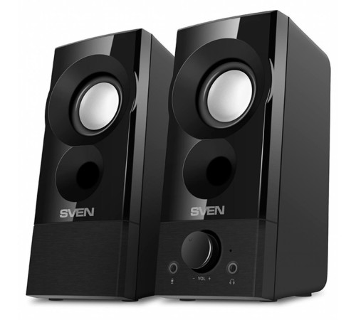 SVEN 357, чёрный, USB, акустическая система 2.0, мощность 2x3 Вт(RMS) SVEN 357, чёрный, USB, акустическая система 2.0, мощность 2x3 Вт(RMS)