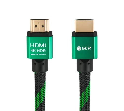 Greenconnect Кабель 0.5m HDMI версия 2.0, HDR 4:2:2, Ultra HD, 4K 60 fps 60Hz/5K*30Hz, 3D, AUDIO, 18.0 Гбит/с, 28/28 AWG, OD7.3mm, тройной экран, BICOLOR нейлон, AL корпус зеленый, GCR-51484 Greenconnect Кабель 0.5m HDMI версия 2.0, HDR 4:2:2, Ultra HD, 4K 60 fps 60Hz/5K*30Hz, 3D, AUDIO, 18.0 Гбит/с, 28/28 AWG, OD7.3mm, тройной экран, BICOLOR нейлон, AL корпус зеленый, GCR-51484