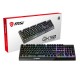клавиатура проводная Gaming Keyboard MSI VIGOR GK30, Wired, Mechanical-like plunger switches. 6 zones RGB lighting with several lighting effects.  Anti-ghosting Capability. Water Resi (незначительное повреждение коробки)