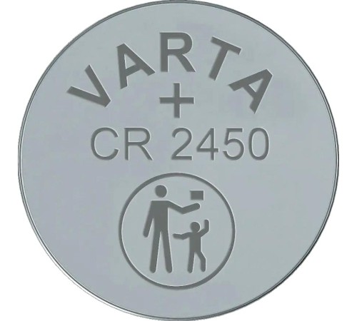 Батарейка CR2450/ Батарейка Varta ELECTRONICS CR2450 BL1 Lithium 3V (6450) (1/10/100) (1 шт.)