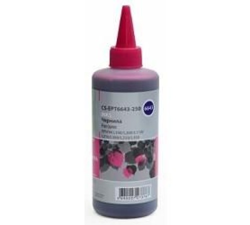 -/ Чернила Cactus CS-EPT6643-250 T6643 пурпурный 250мл для Epson L100/L110/L120/L132/L200/L210/L222/L30