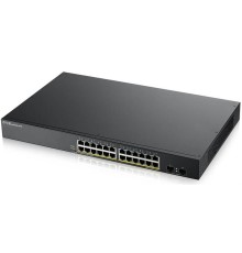Коммутатор Smart L2 коммутатор PoE+ Zyxel GS1900-24HPv2, rack 19", 24xGE PoE+, 2xSFP, бюджет PoE 170 Вт