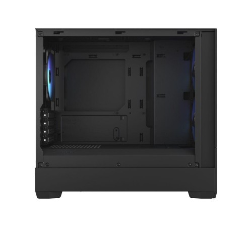 Корпус ПК без блока питания/ Case Fractal Design Pop Mini Air RGB TG Clear Tint, Mini-Tower, 3x120mm RGB, 2xUSB-A 3.2 mATX, mITX Black