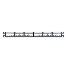 Модульная панель Mini-Com 24порта с маркировкой 1U/ Patch Panel, 24 Port, Modular Snap In, B