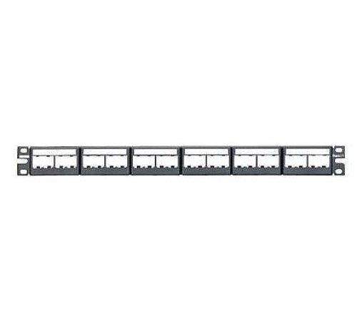 Модульная панель Mini-Com 24порта с маркировкой 1U/ Patch Panel, 24 Port, Modular Snap In, B
