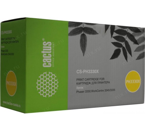 -/ Картридж лазерный Cactus CS-PH3330X 106R03623 черный (15000стр.) для Xerox Phaser 3330/WC3335