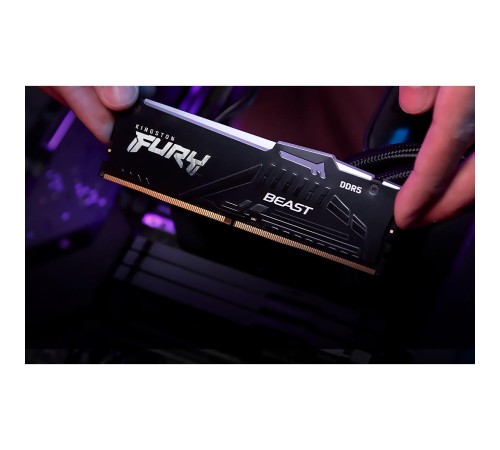 Память оперативная/ Kingston 8GB 5600MT/s DDR5 CL36 DIMM FURY Beast RGB EXPO Память оперативная/ Kingston 8GB 5600MT/s DDR5 CL36 DIMM FURY Beast RGB EXPO
