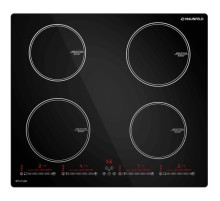 Встраиваемые индукционные панели MAUNFELD/ Индукционная варочная панель, 60 см, 4 конфорки, слайдерное управление, мощность конфорок 2х2000, 2х1200, таймер, быстрый нагрев, автоматическое выключение, блокировка панели, режим паузы, черный цвет
