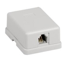 Настенная розетка RJ12, кат.3 UTP, 1-порт