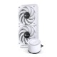 Система жидкостного охлаждения/ Water Cooling System JONSBO TG-240 White (260W, 240mm, White, ARGB/ Fans: 2x120mm, 66.19CFM, 35.4dBA, 1800RPM/ Pump height 72mm, 30dBA, 2400RPM, Rad thickness 27mm/ S: 1700, 1200, 115X, AM5, AM4)