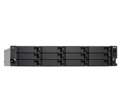 Полка расширения сетевого хранилища без дисков/ SMB QNAP TL-R1200C-RP USB 3.2 Gen 2 Type-C JBOD storage enclosure, 12-tray 3,5"/2,5" w/o HDD, 2xPSU. Rackmount. W/o rail kit RAIL-B02
