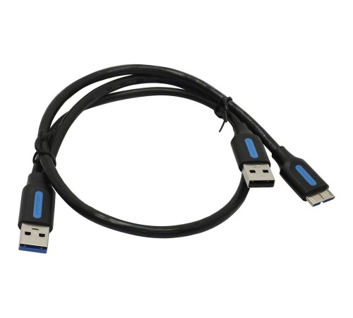 Кабель Vention USB 3.0 AM/micro B, USB 2.0 AM - 0.5м