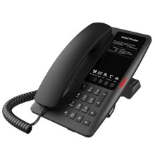 Отельный SIP-Телефон Fanvil H4W, 2 SIP-акк., POE, БП в комп., 1x100 Mbps, Wi-Fi 6, Чёрный, 5 прог. клав.