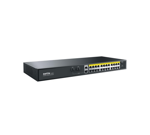 Коммутатор/ Коммутатор Netis P124GH (L2) 24x100Мбит/с 2x1Гбит/с 1xКомбо(1000BASE-T/SFP) 1SFP 24PoE 24PoE+ 360W н