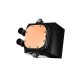 Система охлаждения/ Water Cooling System PCCooler DS360 BK (310W, 360mm, LED temp., Black, ARGB Pump/ Fans: 3x120mm, 86.73CFM, 28dBA, 2200RPM/ Pump height 67mm, 28dBA, 3200RPM, Rad thickness 27mm/ S: 1851, 1700, 1200, 20XX, 115X, AM5, AM4)
