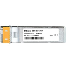 Трансивер/ DEM-331T,DEM-331T/40KM WDM SFP Transceiver, 1000Base-BX-D, Simplex LC, TX: 1550nm, RX: 1310nm, Single-mode, 40KM