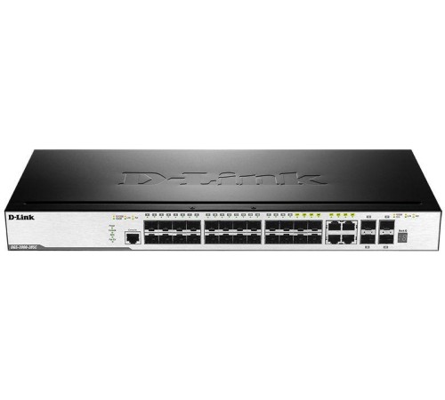 Сетевой коммутатор/ 20-Port 100/1000 SFP ports + 4 Combo 10/100/1000BASE-T/SFP ports + 4-Port 10G SFP+, L2 Management Switch Сетевой коммутатор/ 20-Port 100/1000 SFP ports + 4 Combo 10/100/1000BASE-T/SFP ports + 4-Port 10G SFP+, L2 Management Switch