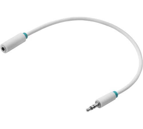 Greenconnect Удлинитель аудио 0.5m jack 3,5mm/jack 3,5mm белый, зеленая окантовка, ультрагибкий, 28AWG, M/F, Premium GCR-STM1662-0.5m, экран, стерео Greenconnect Удлинитель аудио 0.5m jack 3,5mm/jack 3,5mm белый, зеленая окантовка, ультрагибкий, 28AWG, M/F, Premium GCR-STM1662-0.5m, экран, стерео
