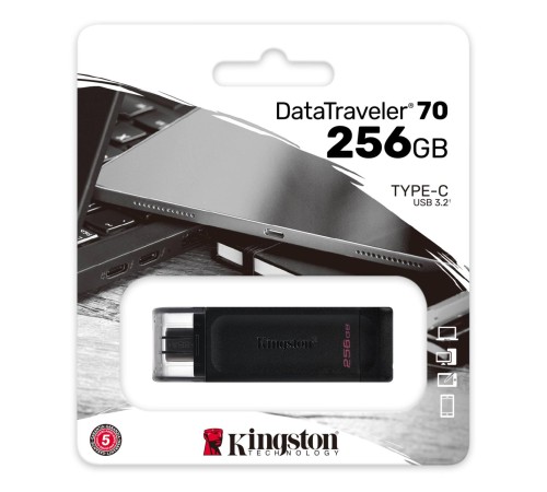 Флэш USB Kingston 256B USB-C 3.2 Gen 1 DataTraveler 70/ Kingston 256B USB-C 3.2 Gen 1 DataTraveler 70 Флэш USB Kingston 256B USB-C 3.2 Gen 1 DataTraveler 70/ Kingston 256B USB-C 3.2 Gen 1 DataTraveler 70