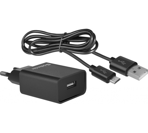 Defender Сетевой адаптер UPC-11 1xUSB,5V/2.1А,кабель micro-USB