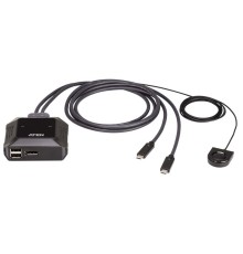 КВМ переключатель ATEN 2-Port USB-C 4K DisplayPort Cable KVM Switch