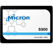Твердотельный накопитель Micron 5300MAX 3.84TB SATA 2.5" 3D TLC R540/W520MB/s MTTF 3М 95000/34000 IOPS 24528TBW SSD Enterprise Solid State Drive, 1 year OEM