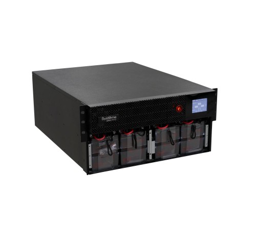 Источник бесперебойного питания Systeme Electric Smart-Save Online SRT 6000 ВА, конвертируемый форм-фактор 5U, 230 В, 1:1, клеммный вход/выход, 6 розеток IEC C13 и 4 розетки IEC C19, SmartSlot, LCD, USB HID, SNMP карта, версия с возможностью увеличения Источник бесперебойного питания Systeme Electric Smart-Save Online SRT 6000 ВА, конвертируемый форм-фактор 5U, 230 В, 1:1, клеммный вход/выход, 6 розеток IEC C13 и 4 розетки IEC C19, SmartSlot, LCD, USB HID, SNMP карта, версия с возможностью увеличения