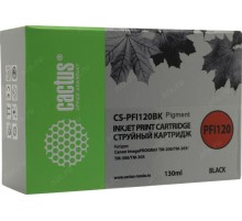 -/ Картридж струйный Cactus CS-PFI120BK черный (130мл) для Canon imagePROGRAF TM-200/TM-205/TM-300/TM-3