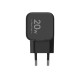 TCW-E20D Black, TECNO Charger E20D-20W