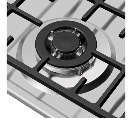 Газовая варочная панель MAUNFELD/ Газ, 45 см, 3 конфорки, WOK, электроподжиг, газ-контроль, решетка чугун, нержавеющая сталь Газовая варочная панель MAUNFELD/ Газ, 45 см, 3 конфорки, WOK, электроподжиг, газ-контроль, решетка чугун, нержавеющая сталь