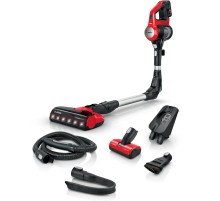 Пылесос Bosch/ Пылесос Bosch, безмешковый, вертикальный, емкость пылесборника 0.3 л, сухая уборка, фильтр НЕРА, цвет красный