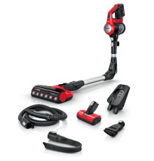 Пылесос Bosch/ Пылесос Bosch, безмешковый, вертикальный, емкость пылесборника 0.3 л, сухая уборка, фильтр НЕРА, цвет красный