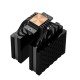 Кулер для процессора/ CPU Cooler PCCooler RT620 BK (250W, 4-pin PWM, 157mm, Al/Cu, 6x6mm, 2x120mm, 73.32CFM, 34.9dBA, 2200RPM, S: 1851/1700/1200/115X, AM5/AM4, black)